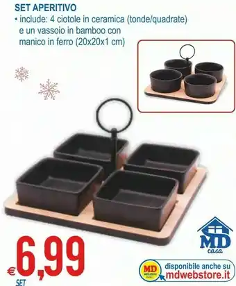 MD Discount Set aperitivo offerta