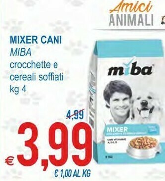 MD Discount Miba mixer cani crocchette e cereali soffiati offerta