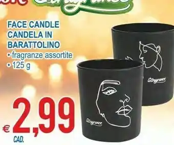 MD Discount Face candle candela in barattolino offerta