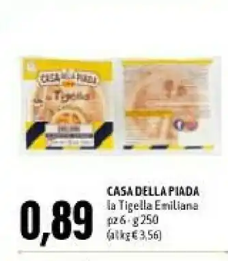 Emi Supermercati Casa della piada la tigella emiliana 250 g offerta
