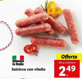 Lidl Salsicce con vitello offerta