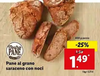 Lidl Nostra pane pane al grano saraceno con noci offerta