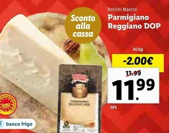 Lidl Parmigiano reggiano dop offerta