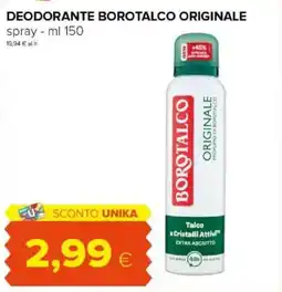 Tigre Amico Deodorante borotalco originale spray offerta