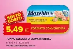 Oasi Tonno all'olio di oliva MAREBLU offerta