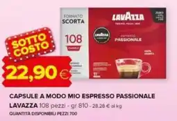 Oasi Capsule a modo mio espresso passionale LAVAZZA offerta