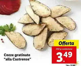Lidl Cozze gratinate alla castrense offerta
