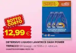 Oasi Detersivo liquido lavatrice dash power tripacco offerta
