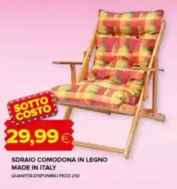 Oasi Sdraio comodona in legno made in italy offerta