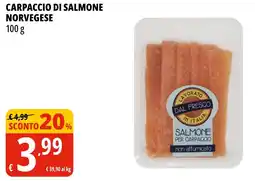Tigros Carpaccio di salmone NORVEGESE offerta