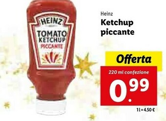 Lidl Ketchup piccante offerta