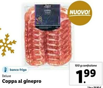 Lidl Deluxe coppa al ginepro offerta