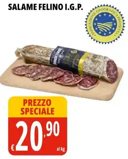 Tigros Salame felino I.G.P. offerta