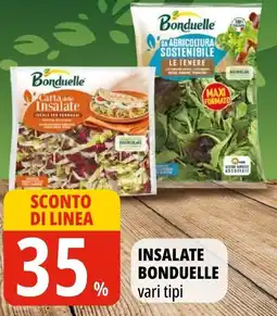 Tigros Insalate bonduelle vari tipi offerta