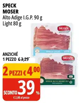 Tigros Speck MOSER Alto Adige I.G.P. offerta