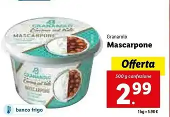 Lidl Mascarpone cremoso 500 g(ml) offerta