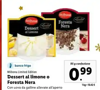 Lidl Dessert al limone o foresta nera offerta