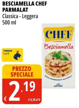 Tigros Besciamella chef PARMALAT offerta