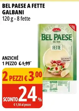 Tigros Bel paese a fette GALBANI offerta