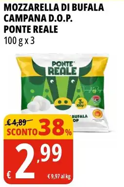 Tigros Mozzarella di bufala campana D.O.P. PONTE REALE offerta