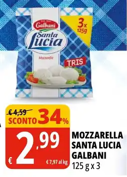 Tigros Mozzarella santa lucia GALBANI offerta