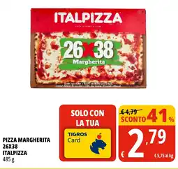 Tigros Pizza margherita 26x38 ITALPIZZA offerta