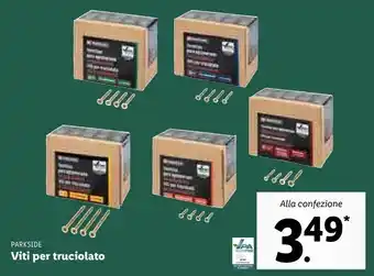 Lidl Parkside viti per truciolato offerta