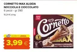 Oasi Cornetto max algida nocciola e cioccolato offerta