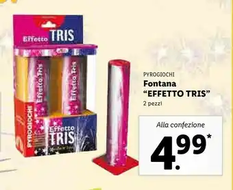 Lidl Pyrogiochi fontana effetto tris offerta