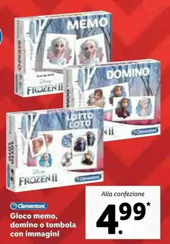 Gioco memo, domino o tombola con immagini