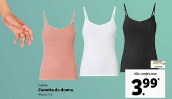 Lidl Esmara canotta da donna offerta
