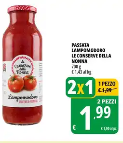 Tigros Passata lampomodoro LE CONSERVE DELLA NONNA offerta
