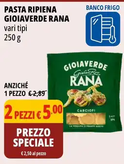 Tigros Pasta ripiena banco frigo gioiaverde RANA offerta