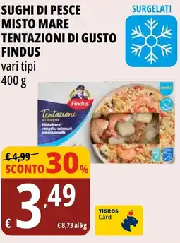 Tigros Sughi di pesce misto mare tentazioni di gusto FINDUS offerta