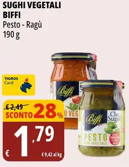 Tigros Sughi vegetali BIFFI offerta