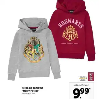 Felpa da bambina harry potter