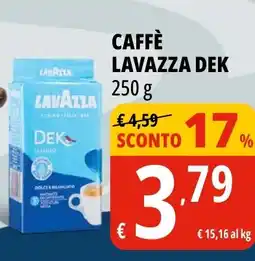 Tigros Caffè LAVAZZA DEK offerta
