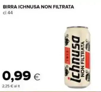 Oasi Birra ichnusa non filtrata offerta
