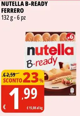 Tigros Nutella b-ready FERRERO 132 g offerta