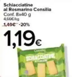 Oasi Schiacciatine al Rosmarino Consilia offerta