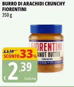 Tigros Burro di arachidi crunchy FIORENTINI offerta