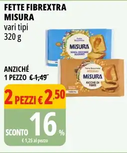 Tigros Fette fibrextra MISURA vari tipi offerta