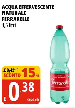 Tigros Acqua effervescente naturale FERRARELLE offerta