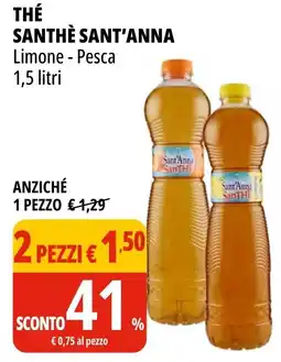 Tigros Thé santhè SANT'ANNA offerta