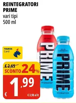 Tigros Reintegratori PRIME vari tipi offerta