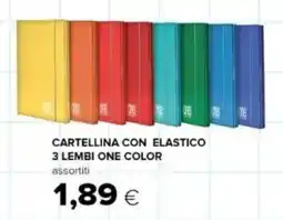Oasi Cartellina con elastico 3 lembi one color offerta