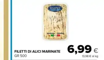 Tigre Mariner filetti di alici marinate 500 g offerta