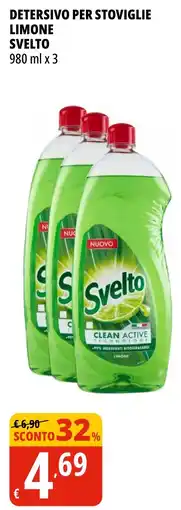 Tigros Detersivo per stoviglie limone SVELTO offerta