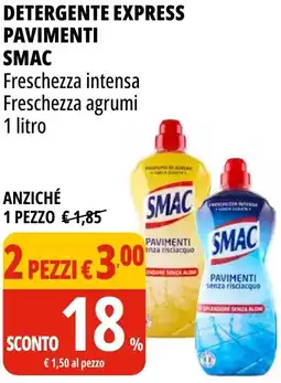 Tigros Detergente express pavimenti SMAC offerta
