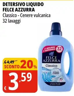 Tigros Detersivo liquido FELCE AZZURRA offerta